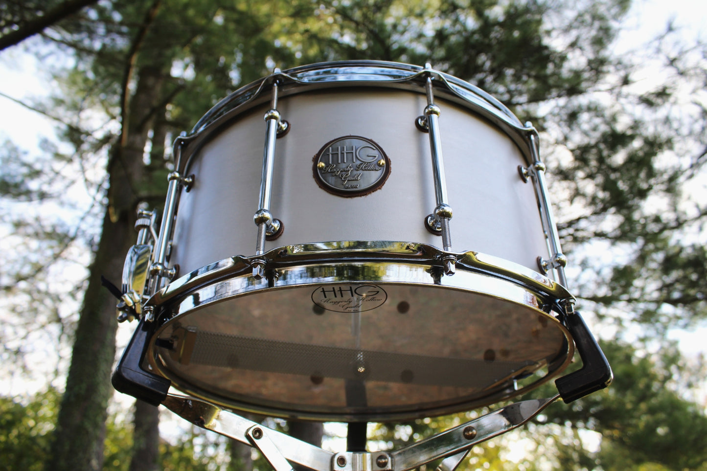 HHG Drums 14x7 Aluminium Plate Snare 2080 Brushed Satin