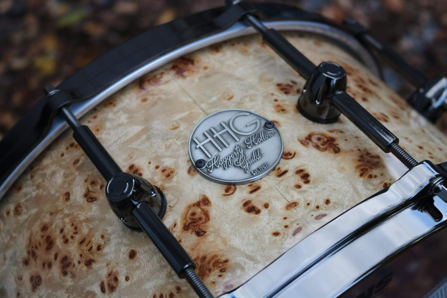 HHG Drums Mappa Burl 14"x8" Snare 2020 Natural Gloss