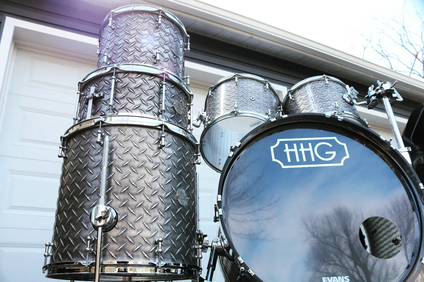 HHG Drums Solid Aluminum Diamond Plate Kit 2021 (You Pick The Sizes)