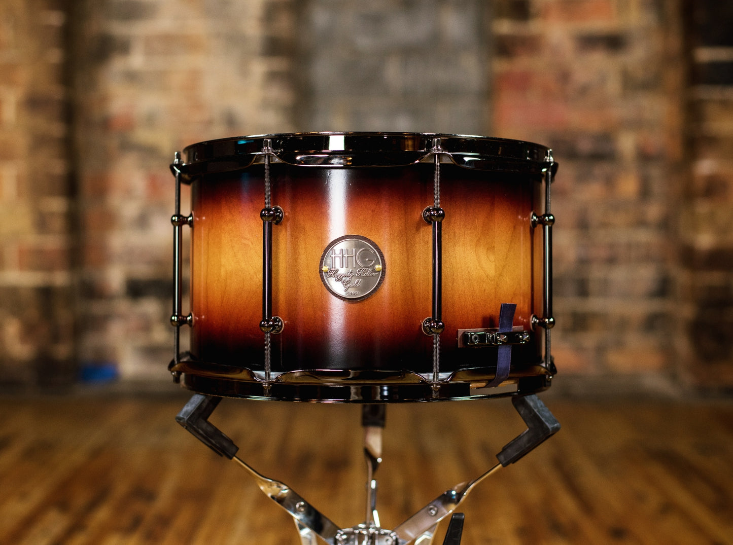 HHG Drums 13x8 Maple Stave Snare, Satin Sunburst Lacquer