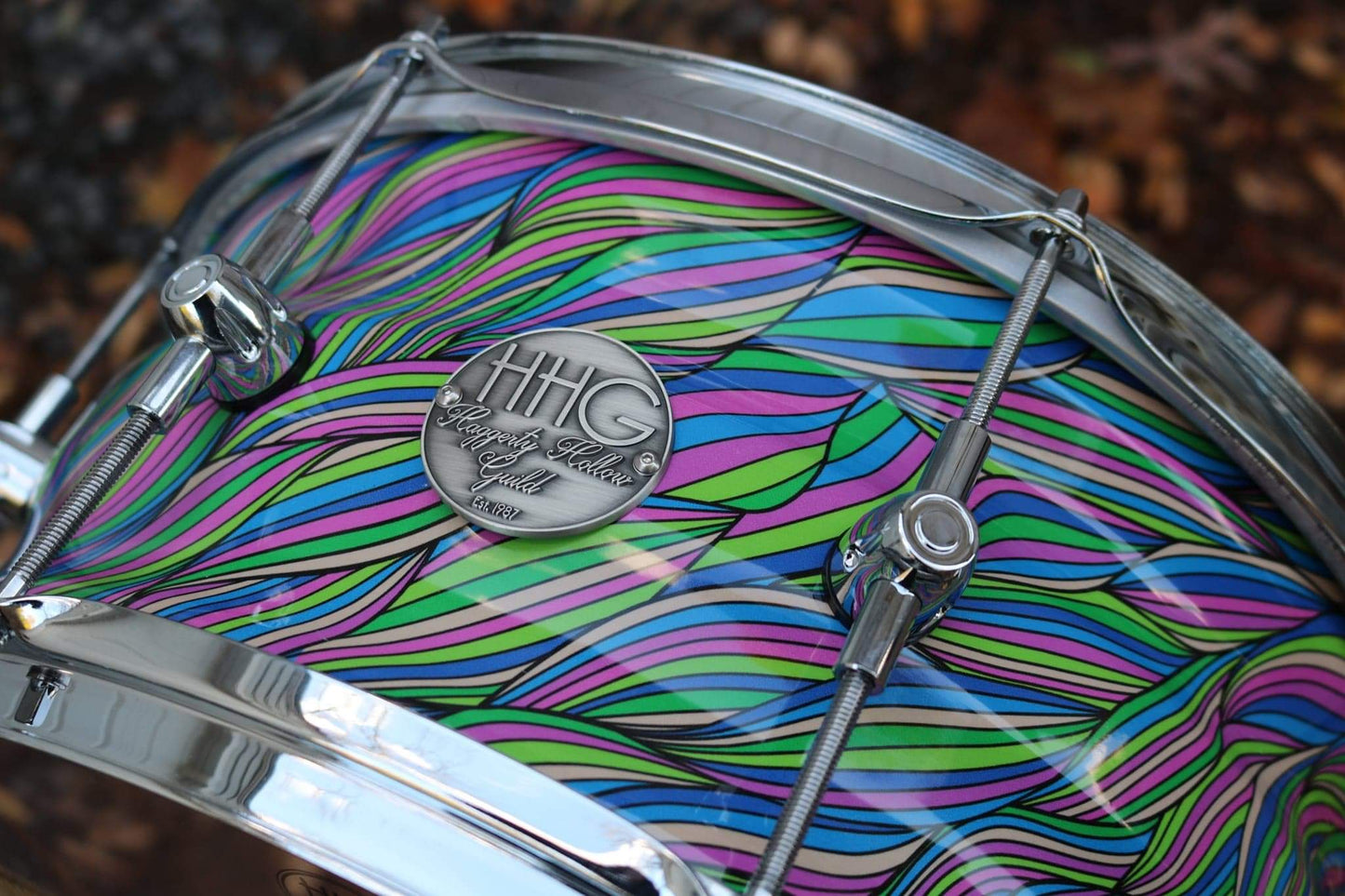 HHG 14x7 Contoured Stave Snare 2020 Twisted Taffy Gloss