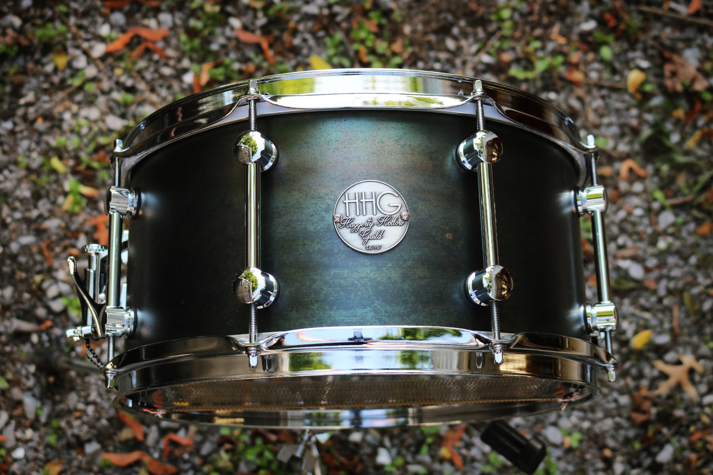 HHG Drums 14x7 Carbon Steel 2021 Satin Rainbow Patina