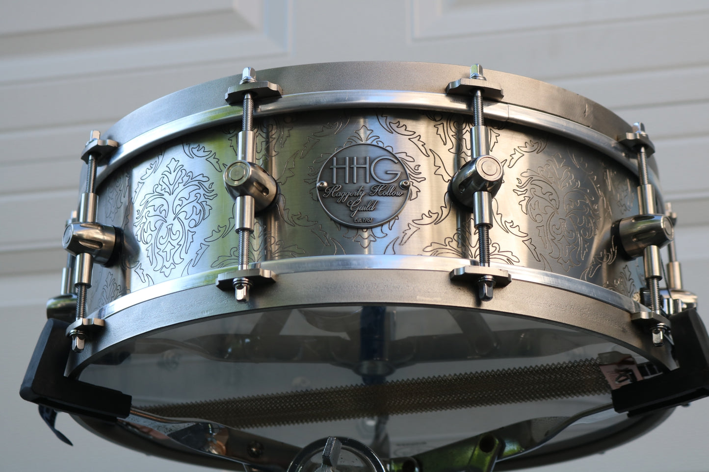 HHG drums 14x5 Handmade Stainless 2020 Engraved Satin