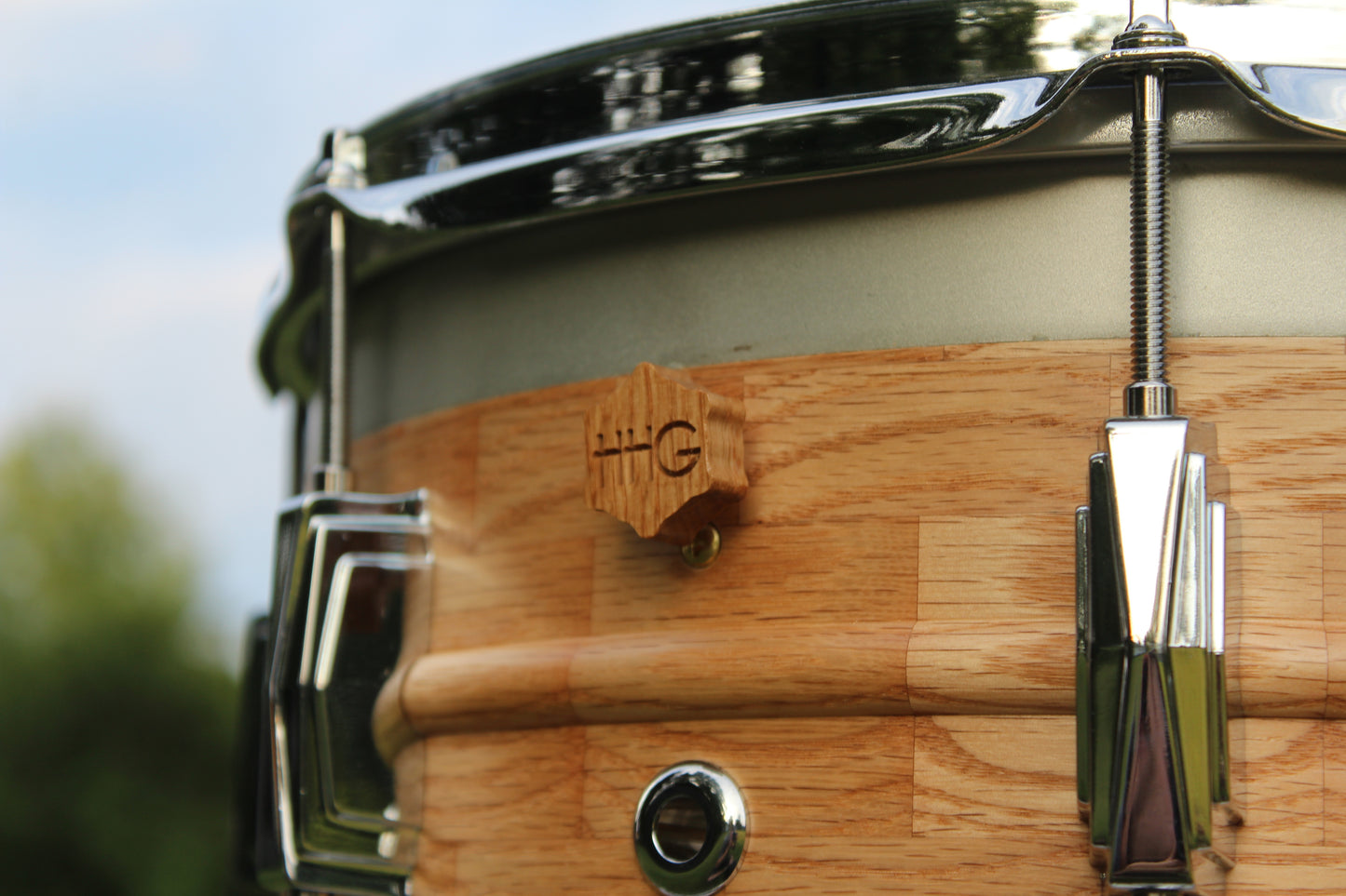 Oak and Aluminum Hybrid Snare Drum