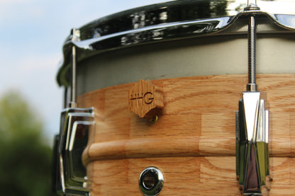 Oak and Aluminum Hybrid Snare Drum