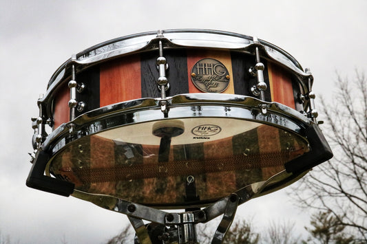 HHG Drums 14x4 Wenge And Cedar Stave Snare 2020 Natural Satin