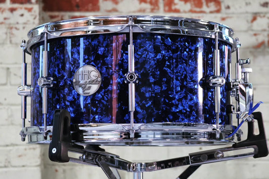 HHG Drums 14x7 polar stave snare drum 2024 - Blue pearl