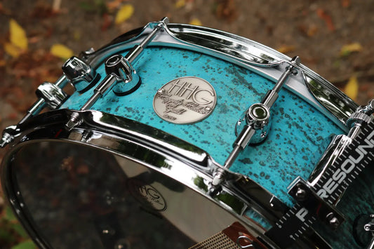 HHG Drums  Super-muff Seamless Copper Snare Drum 2022 Natural Patina Copper