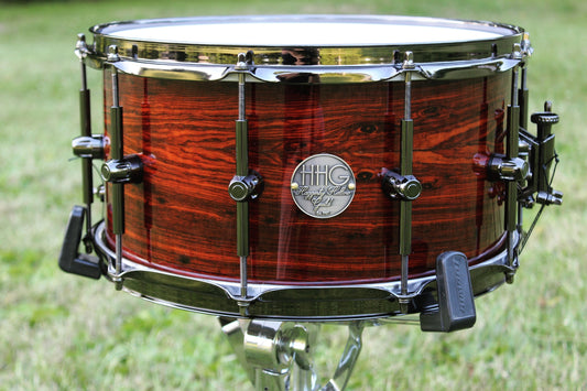 HHG Drums 14x7.5 Cocobolo Heritage Series Snare High Gloss Lacquer