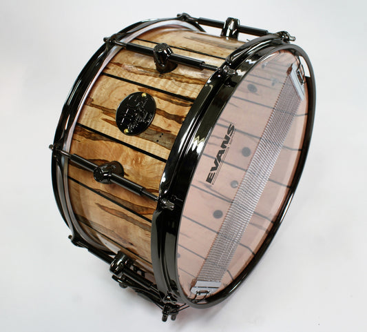 HHG Drums Ambrosia Maple And Ebony Stave Snare 2020 Satin Lacquer