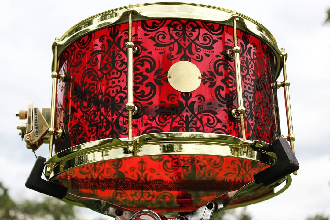 HHG Drums Custom etched acrylic 2019 You choose etching pattern and Color, And Acrylic Color