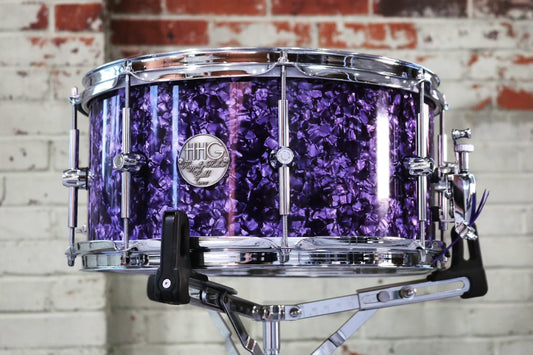 HHG Drums  14x7 poplar stave snare drum - Purple pearl