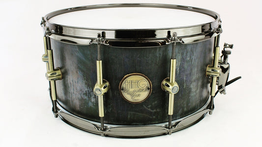 HHG Drums 14x7 Raw Plate Steel Snare, Oxide Patina