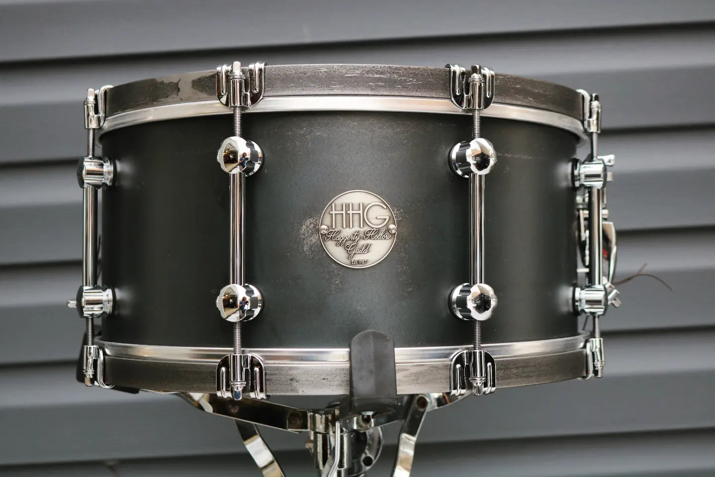 HHG Drums  14x7 Handmade Carbon Steel 2022 Satin Lacquer