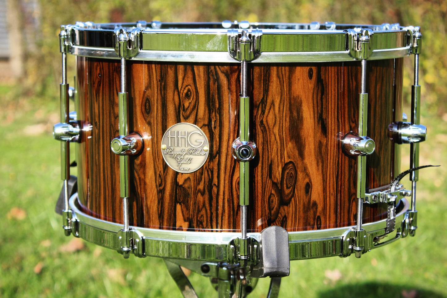 Hhg Drums 14x8 Ziricote Stave 2019 High Gloss Lacquer