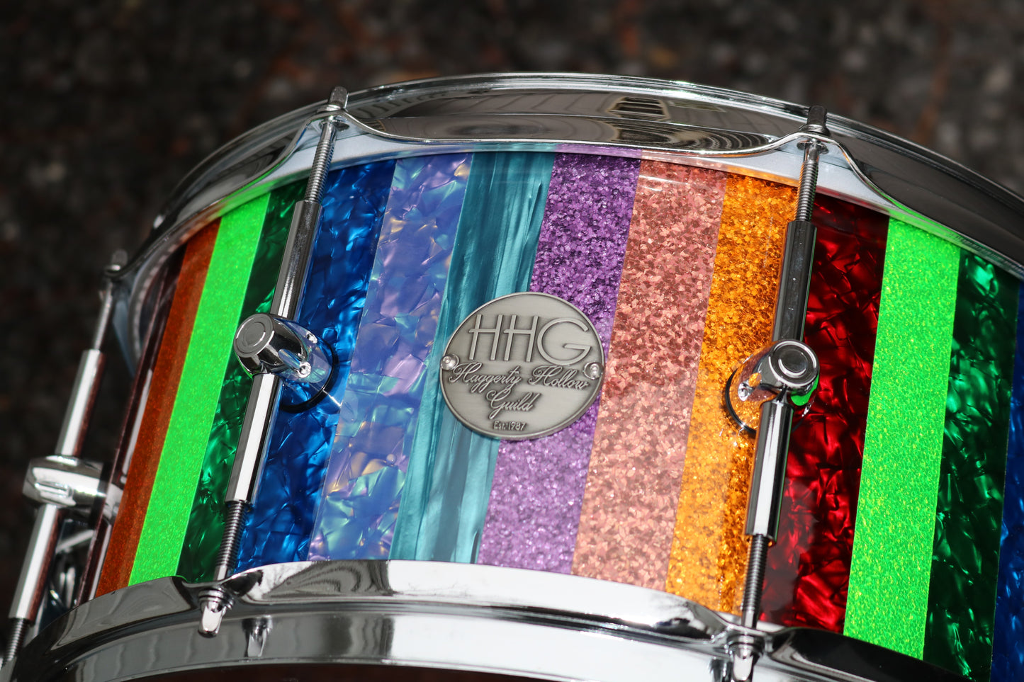 HHG Drums Color Sampler Stave Snare Drum 2021 Multicolored