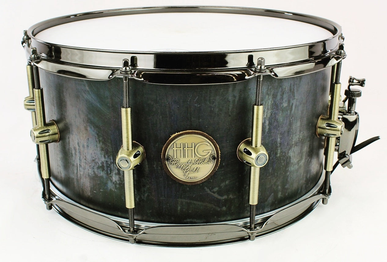 HHG Drums  14x7 Raw Steel, Oxide Patina